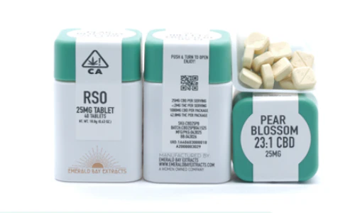 EMERALD BAY EXTRACTS - Pear Blossom 23:1 | 1000mg | 40pack 25mg Tablets