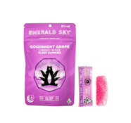 Emerald Sky | Goodnight Grape | Gummies | [160mg] 100mg THC:40mg CBN:20mg CBD 10pc | Indica