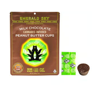 Emerald Sky - Emerald Sky | Hybrid Peanut Butter Cups | [100mg] 20pk | Hybrid