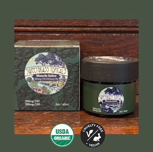 Sweetgrass Solventless - Muscle Salve 1:1 THC:CBD - 300mg - Sweetgrass Topicals