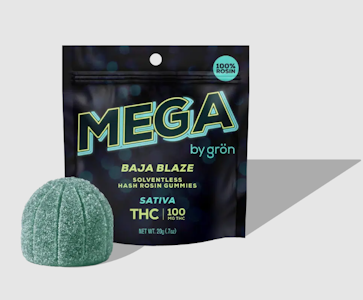 GRON - Gron | Edibles | Live Rosin Gummies - Mega Baja Blaze | 100mg