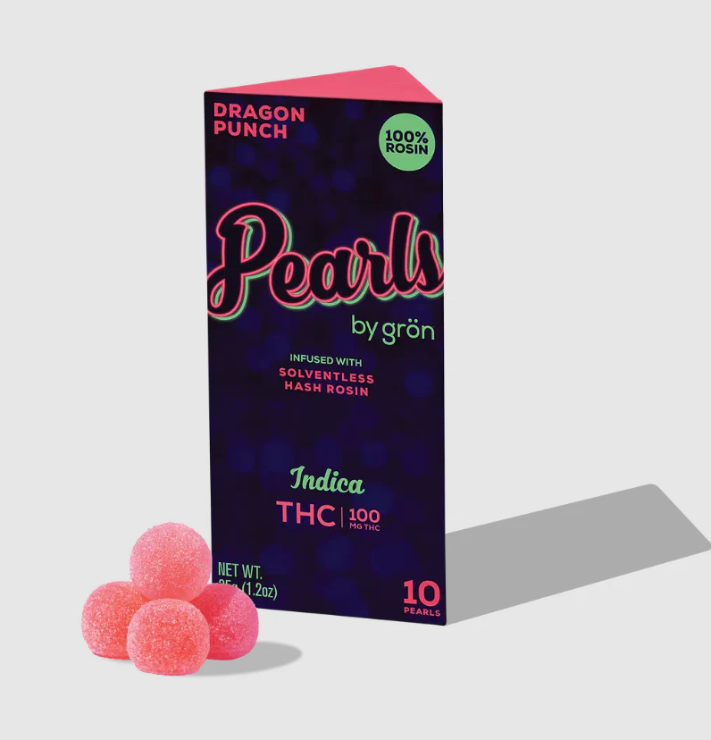 GRON - Gron | Edibles | Live Rosin Gummies - Dragon Punch Pearls | 100mg, 10 Main Image