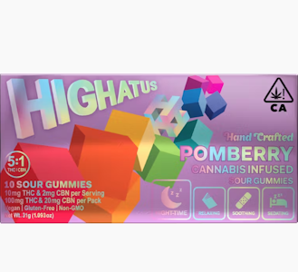 HIGHATUS - Highatus 120mg CBN Pomberry Sour Gummies 10pk