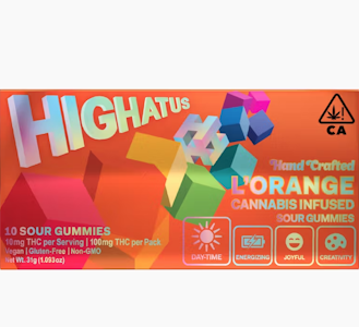 HIGHATUS - Highatus 100mg L'Orange Sour Gummies 10pk