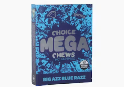 CHOICE - Choice Mega Chews - Big Azz Blue Razz 200MG (2 PACK x 100MG)