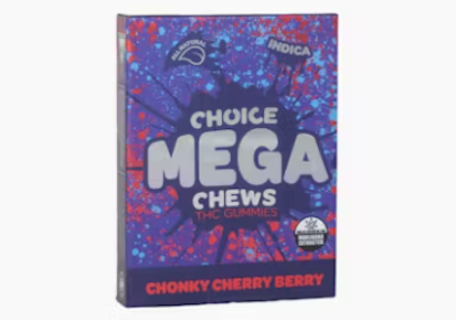Choice Mega Chews - Chonky Cherry Berry 200MG (2 PACK x 100MG)