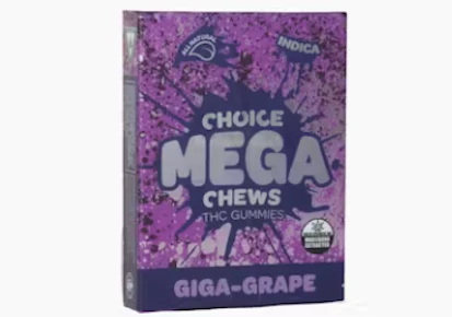 Choice Mega Chews - Giga-Grape 200MG (2 PACK x 100MG)