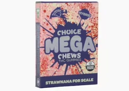 CHOICE - Choice Mega Chews - Strawnana for Scale 200MG (2 PACK x 100MG)
