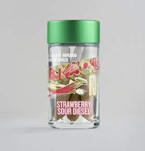 Jetpacks - Strawberry Sour Diesel -  5pk Infused Pre-Rolls