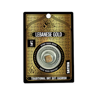 SITKA - Sitka - 1g Hash - Lebanese Gold