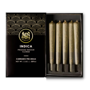 MAVEN GENETICS - Maven Genetics - 2.5g - 5ct Pre Rolls - Black Diamond X