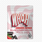 Strawberry Cookies and Cream Bar | 100mg | WHOA