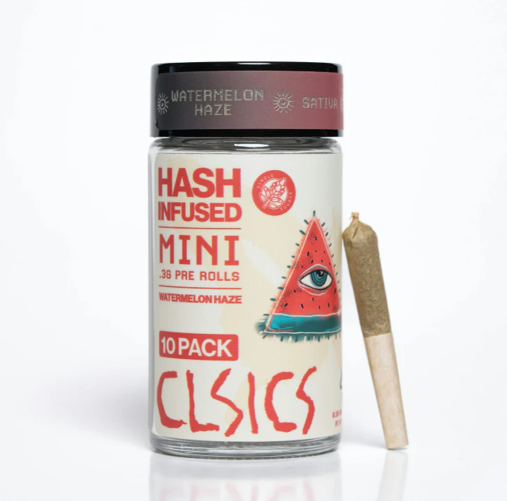 CLSICS - CLSICS - 5ct Rosin Infused Pre Rolls - Watermelon Haze Main Image