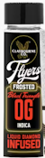 [Claybourne Co.] Frosted Infused Preroll 2 Pack - 1g - Black Triangle OG (I)