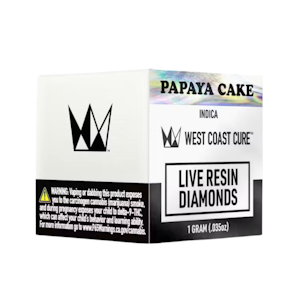 WEST COAST CURE - West Coast Cure - 1g Live Resin Diamonds - Papaya Cake