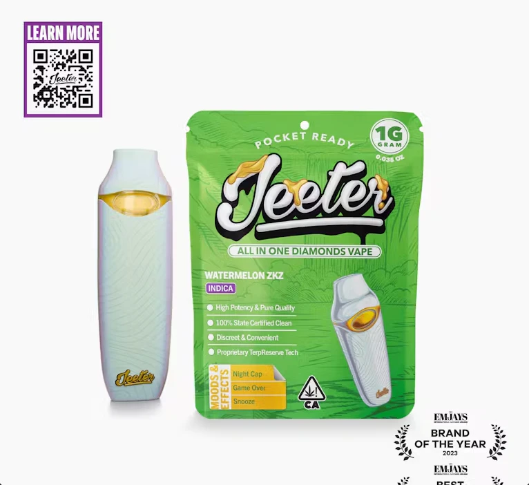 Jeeter - Jeeter AIO - Watermelon ZKZ 1G Liquid Diamond Disposable Main Image