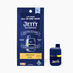 JETTY EXTRACTS - Jetty Extracts - 1g Mini Tank OCal Solventless AIO -  Fresh Squeeze