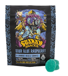 Shaman - Shaman - Snacks - Sour Blue Raspberry - Gummies - 10pk - 100mg