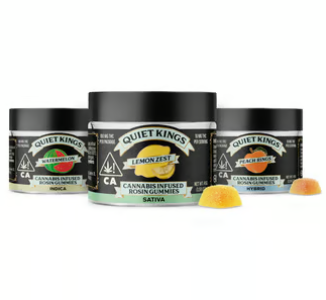 QUIET KINGS - Lemon Zest | 100mg | Rosin Infused Gummies | Quiet Kings