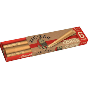 ZIG ZAG - Zig Zag - 6ct - 1 1/4 Unbleached Cones