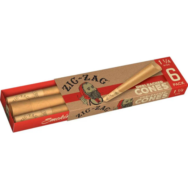 Zig-Zag - Zig Zag - 6ct - 1 1/4 Unbleached Cones Main Image