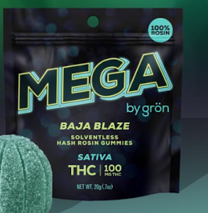 GRON - [REC] Gron Mega  | Baja Blaze | 100mg/2pk Rosin Soft Chews 