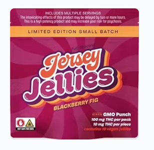 JERSEY JELLIES - Blackberry Fig with GMO Punch Cured Resin Edibles