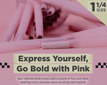 Blazy Susan Pink Cones 1 1/4 (20ct)