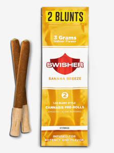 Swisher - Swisher - Banana Breeze 3G Infused Blunt (1.5G x 2 PACK)