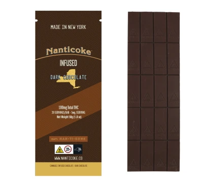 Nanticoke - Nanticoke | Edible | Chocolate - Infused Dark Chocolate | 100mg, 20 Main Image