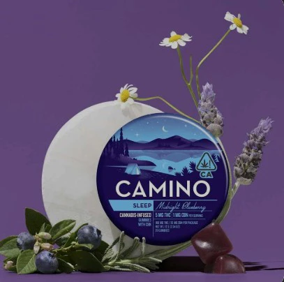 Camino - [Camino] Gummies - 120mg - Midnight Blueberry 'Sleep' 5:1 (THC:CBN) Main Image