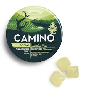 CAMINO - [CAMINO] THC Gummies - 40mg - Sparkling Pear CBD 1:3 (Social) (H)