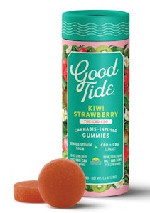 Good Tide - [GOOD TIDE] THC Gummies - 100mg - Kiwi Strawberry THC:CBD:CBG 1:1:1 (H)