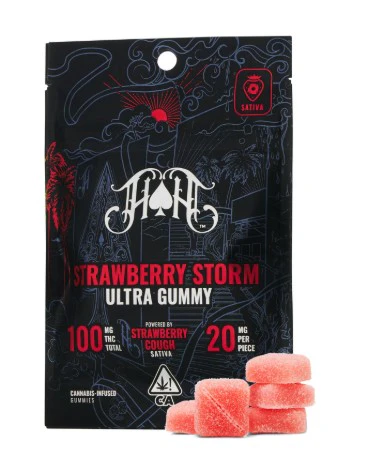 HEAVY HITTERS - [HEAVY HITTERS] THC Gummies - 100mg - Strawberry Storm (S) Main Image