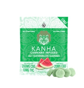 KANHA - [KANHA] CBD Gummies - 10mg - 20:1 - Watermelon (H)