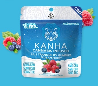 KANHA - [KANHA] CBN Gummies - 50mg - THC:CBD:CBN 1:1:1 Tranquility (I)