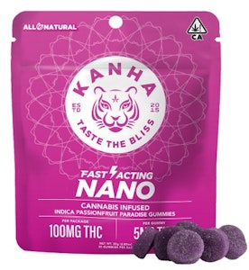 KANHA - [KANHA] THC Nano Gummies - 100mg - Passionfruit Paradise (I)