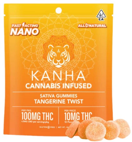 KANHA - [KANHA] Nano Gummies - 100mg - Tangerine Twist (S) Main Image
