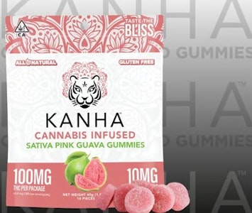 KANHA - [KANHA] THC Gummies - 100mg - Pink Guava (S)