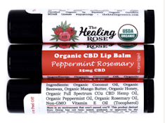Healing Rose - Peppermint Rosemary - CBD Lip Balm - Topical