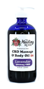 Healing Rose - Lavender - 16 fl oz - CBD Massage & Body Oil - Topical