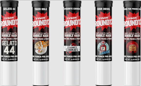 Tyson - 2g Dynamite Cookies - Round 12 Hash and Diamond Infused Blunt - Tyson 2.0