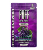 [PUFF] DIAMOND INFUSED PREROLL 5 PACK - 2.5G - GRAPENESS (I)