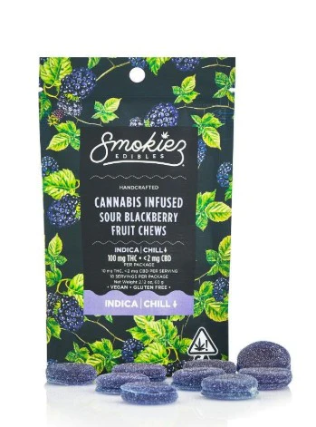 SMOKIEZ - [SMOKIEZ] THC Gummies - 100mg - Sour Blackberry (I) Main Image