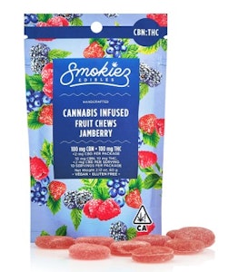 SMOKIEZ - [SMOKIEZ] THC Gummies - 100mg - THC:CBN 1:1 Jamberry (I)