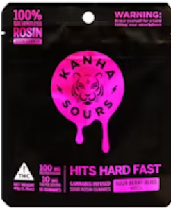 KANHA - [Kanha] Live Rosin Gummies - 100mg - Sour Berry Bliss (I)