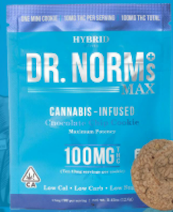 DR. NORM'S - [Dr. Norm's] THC Cookie - 100mg - Chocolate Chip (5pk)  (H)