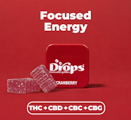 Drops 1:1 Cranberry Enhanced Gummy Singles 2ct