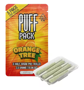 PUFF - Puff - Orange Tree - Preroll Pack - 5pk -2.5G