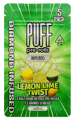 Puff - Lemon Lime Twist - Diamond Infused - Prerolls - 5pk - 2.5G